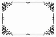 Flower Silhouette Frame Pack, an Illustration by Amazin_art (Thumbnail 5 of 9)