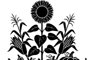 Thanksgiving Harvest Silhouette, an Illustration by Creativeshirt (Thumbnail 41 of 51)