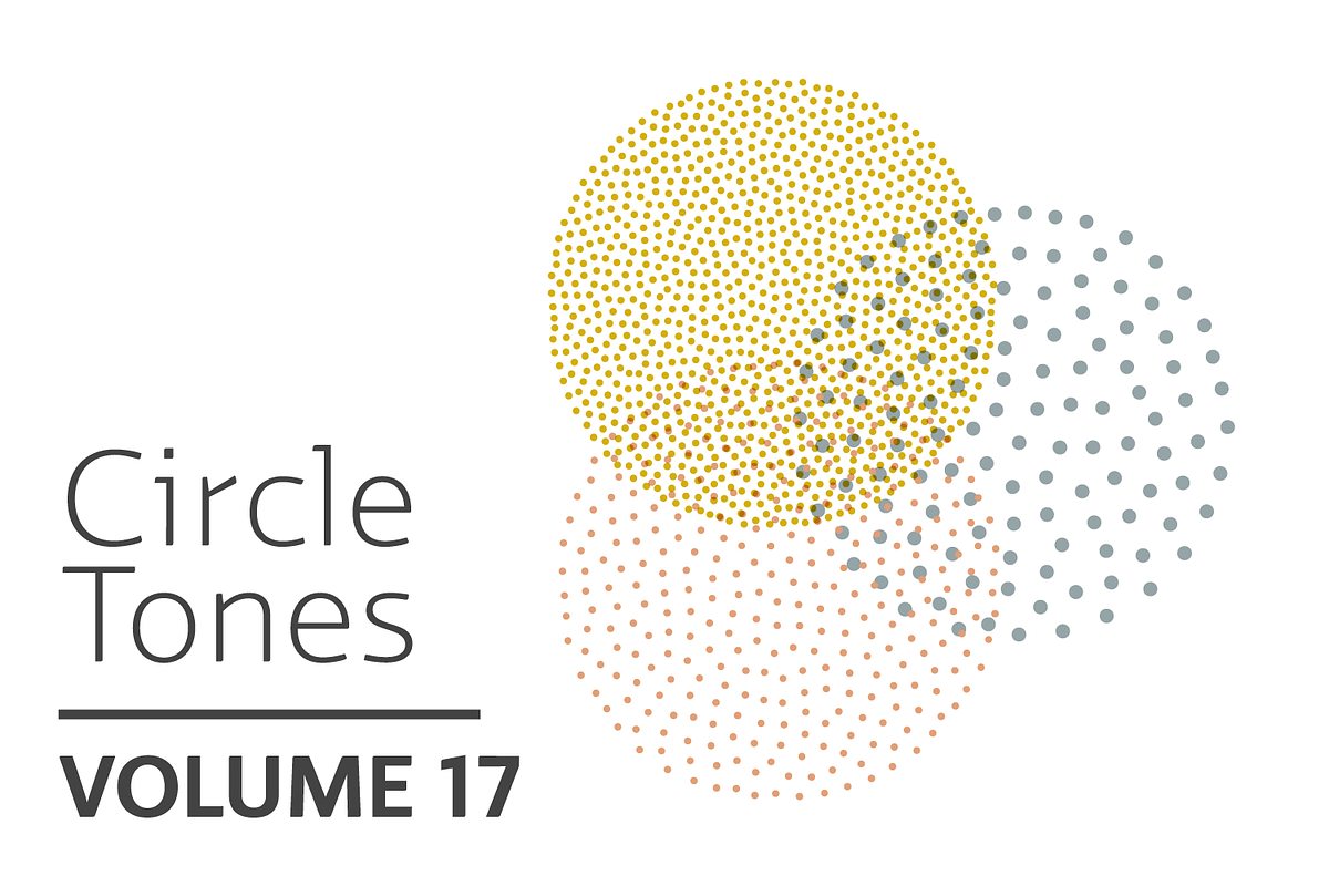 Circle Tones Vol. 17 | 20 Vectors, a Texture Graphic by invisiblelayer (Photo 1 of 5)