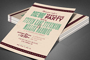 Retro New Year Party Invite Card, a Card Template by loswl (Thumbnail 4 of 8)