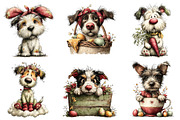 Whimsical Easter Dogs Clipart, an Illustration by Dream Creation (Thumbnail 3 of 6)