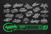 Y2K Logotype Bundle, a Branding & Logo Template by FLYERWRK (Thumbnail 1 of 8)