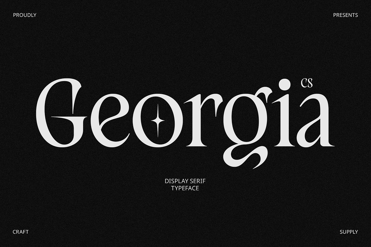 CS Georgia – Elegant Font, a Serif Font by Craft Supply Co. (Photo 1 of 8)