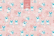 Valentine Yeti Pattern & Clip Art, a Pattern Graphic by Preyer Design (Thumbnail 7 of 9)