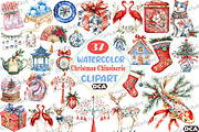 Christmas Chinoiserie Sublimation, an Illustration by DreamCafeArt (Thumbnail 1 of 7)