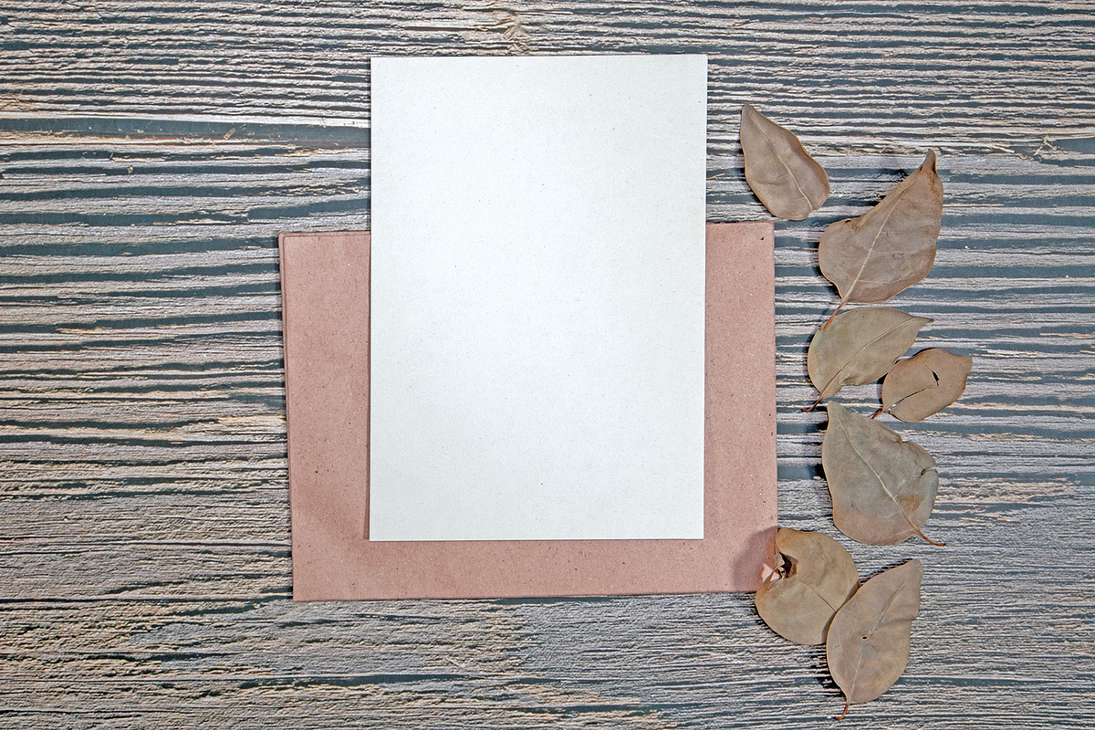 A5 Paper Mockups with autumn themes, a Print Template by shahsoft (Photo 3 of 3)