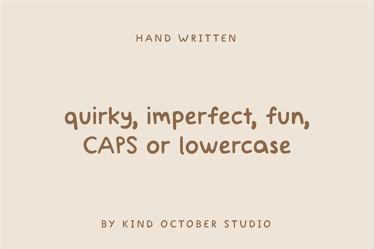 Notes Handwritten Font, a Font by Kind October Studio (Photo 7 of 7)