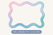 Watercolor Scallop Frame Bundle, a Decorative Illustration by Kusumaillustration (Thumbnail 3 of 11)