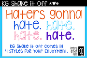 KG Shake it Off Fonts, a Font by Kimberly Geswein Fonts (Thumbnail 2 of 2)