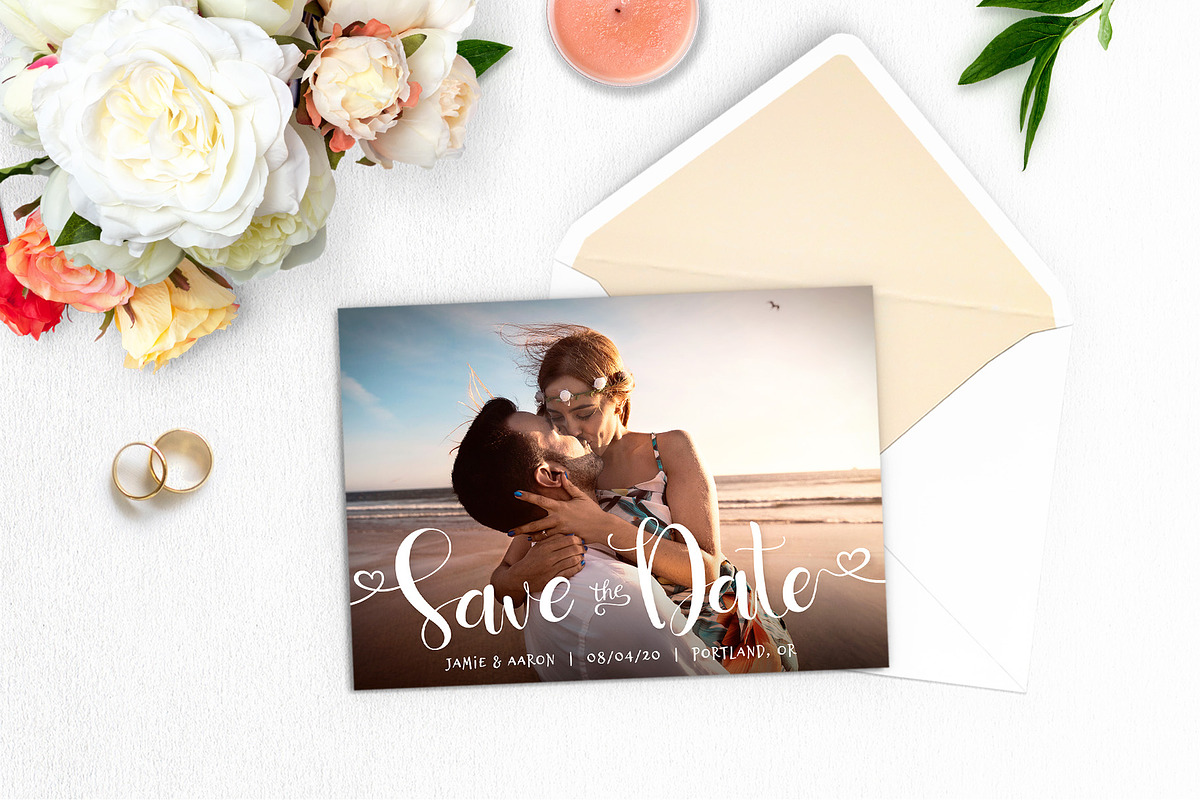 Save The Date Photo Card Template, an Invitation Template by Nifty Template Studio (Photo 2 of 6)