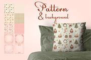 Vintage Watercolor Rabbits Clipart, an Illustration by Yana_mide (Thumbnail 11 of 14)