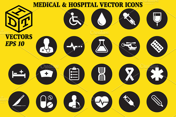 Medical Hospital Vector Icons