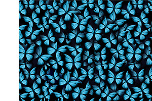 Seamless Pattern With Butterflies