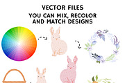 Bunnies + BONUS 85 elements, a Pattern Graphic by Lineli (Thumbnail 7 of 7)
