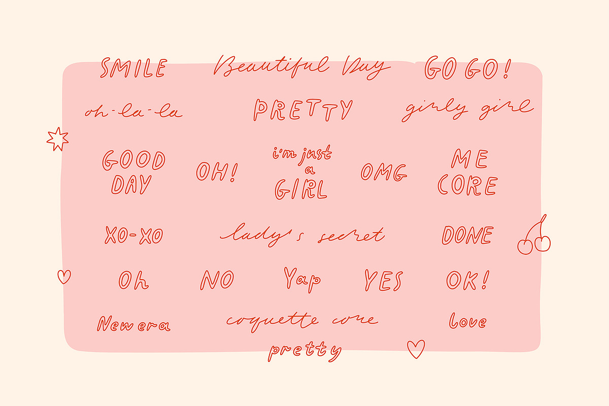 Romantic coquette bundle - 4 in 1, an Object Graphic by Cute Atelier (Photo 20 of 29)