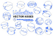 Free Valentine Vector Kisses, a Decorative Illustration by Fresh Design Elements (Thumbnail 2 of 2)