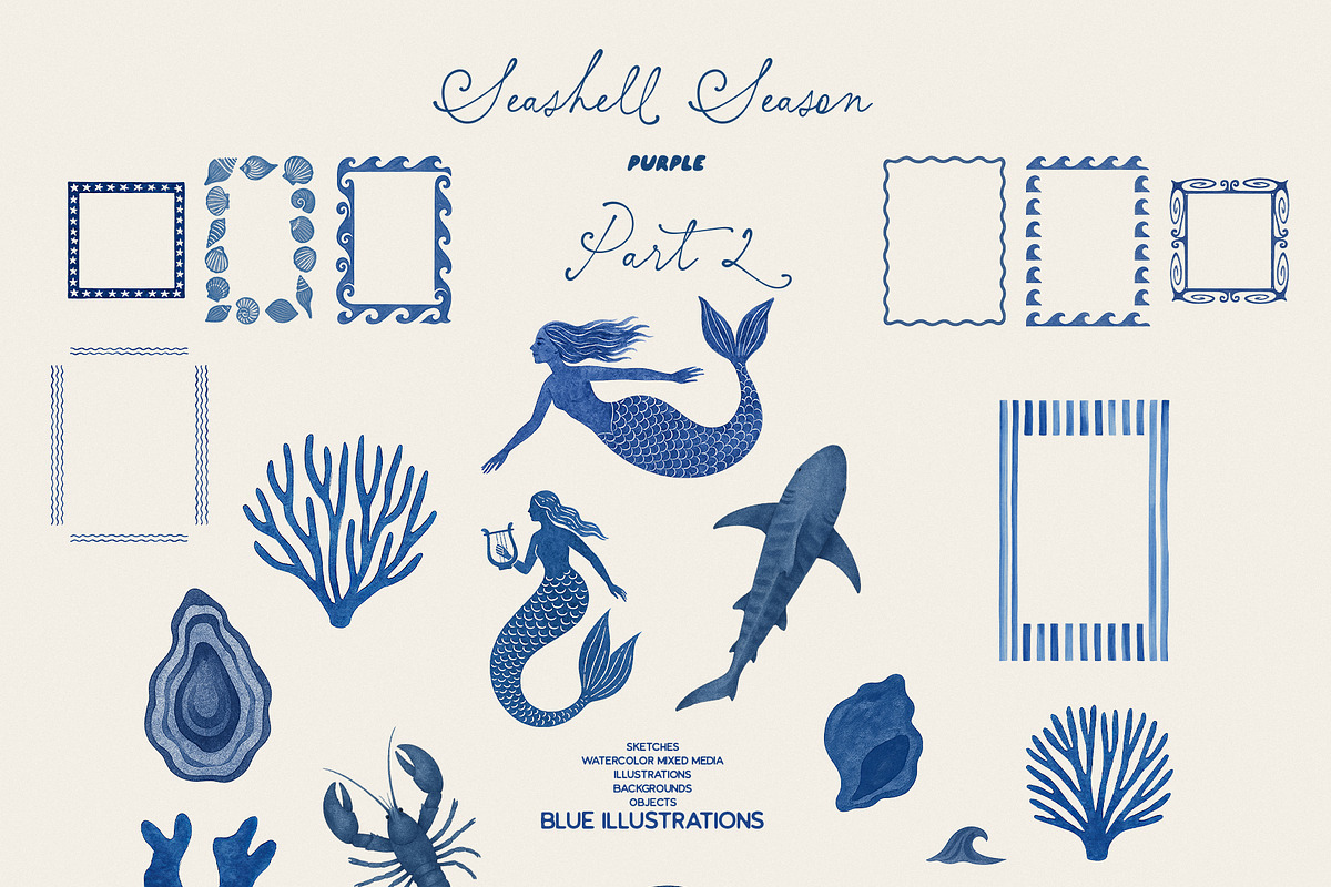 Seashell Season – Coastal Pack, an Object Graphic by Purple (Photo 7 of 12)