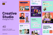 Creative Digital Agency Instagram, a Social Media Template by Louds Studio (Thumbnail 1 of 4)