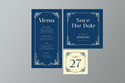 Blue Modern Minimal Wedding Suite, a Card Template by Neermana (Thumbnail 4 of 4)