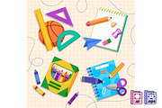 Set of Back-to-School Elements, an Education Illustration by MISS CHATZ (Thumbnail 1 of 3)