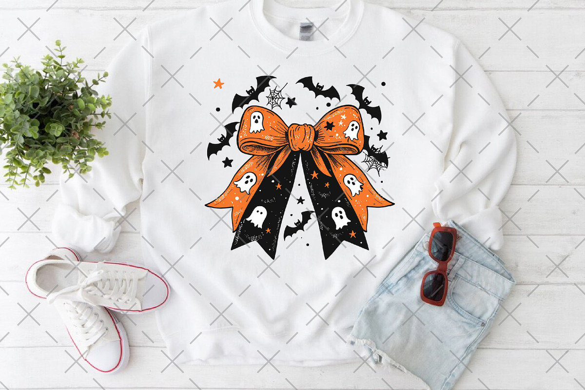 Spooky Bow PNG, an Illustration by Craft Nest (Photo 2 of 6)