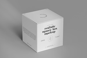 Square Box Mockup