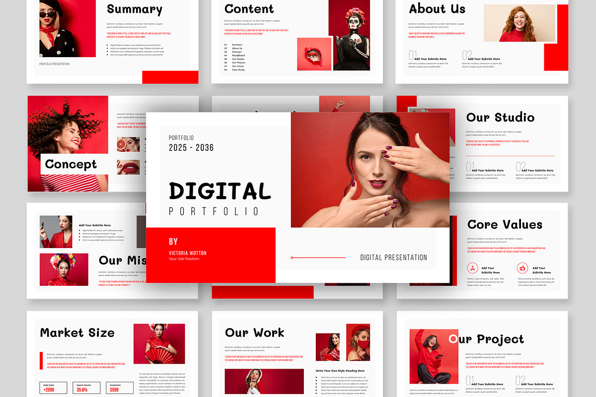 Digital Portfolio Presentation, a Presentation Template by MightyDesign (Photo 1 of 7)