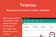 Tiramisu - Responsive Admin Template, a Bootstrap Template by Melotheme (Thumbnail 1 of 5)