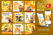 Cat - Social Media Feed Design, a Social Media Template by M. Nafi' Ulul Albab (Thumbnail 1 of 4)