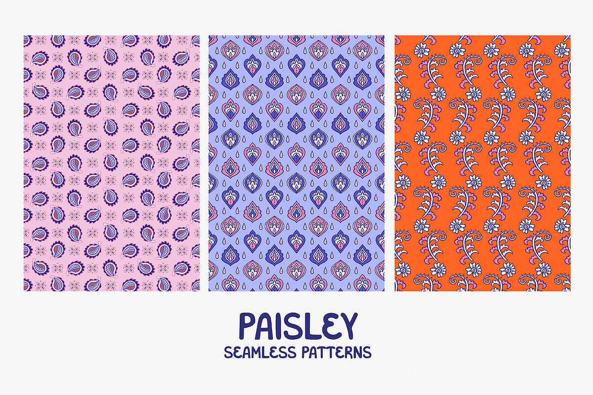 PAISLEY | graphics set, a Pattern Graphic by Nastya Tkachova (Photo 5 of 8)