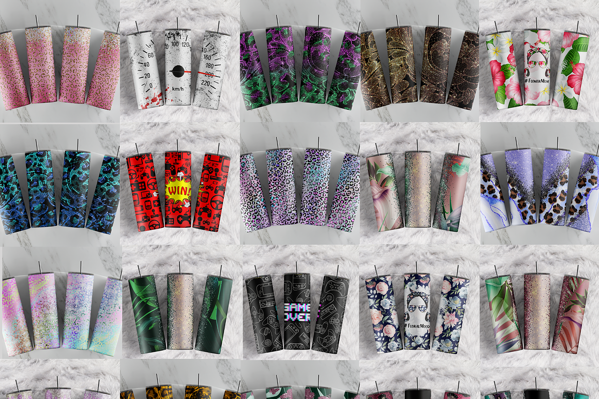 Bundle Sublimation Wraps Tumbler PNG, a Texture Illustration by Trendingdigital (Photo 6 of 8)