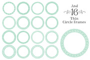 Mint Lace Circle Frames, an Illustration by Amanda Ilkov (Thumbnail 5 of 5)