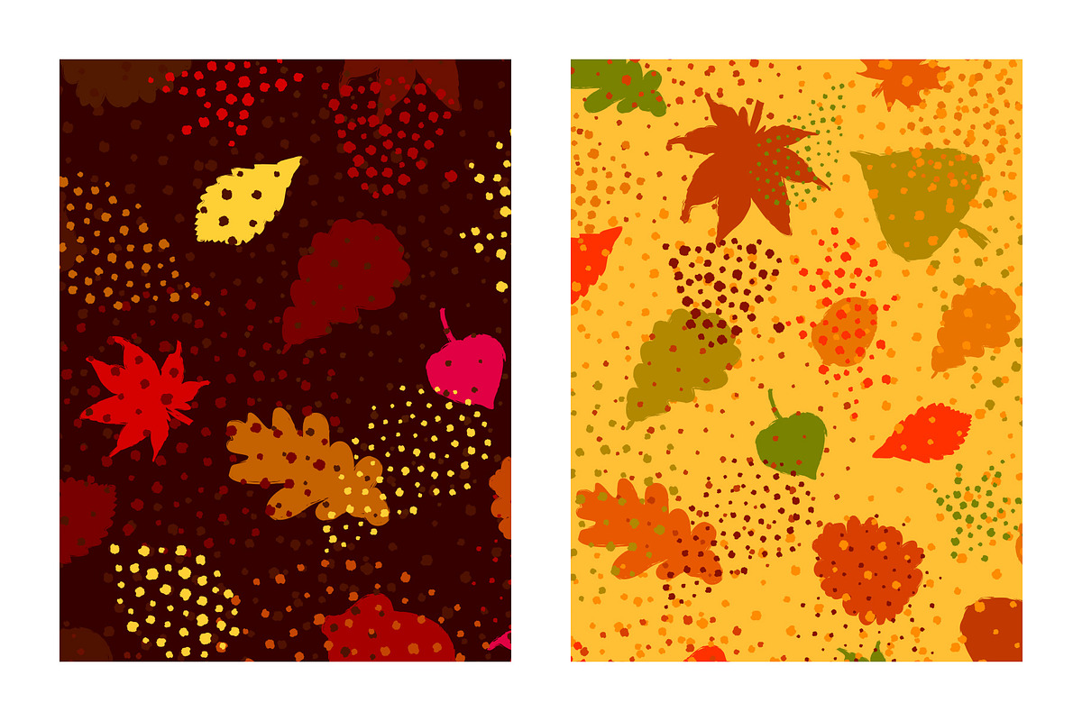 Bright autumn patterns, a Pattern Graphic by Hellgram (Photo 3 of 8)