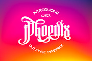 Phoenix gothic font, a Blackletter Font by NREY (Thumbnail 2 of 7)