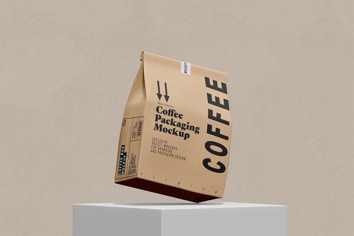 Coffee Bag Packaging Mockup PSD, a Packaging Mockup by pixelmock (Photo 19 of 19)