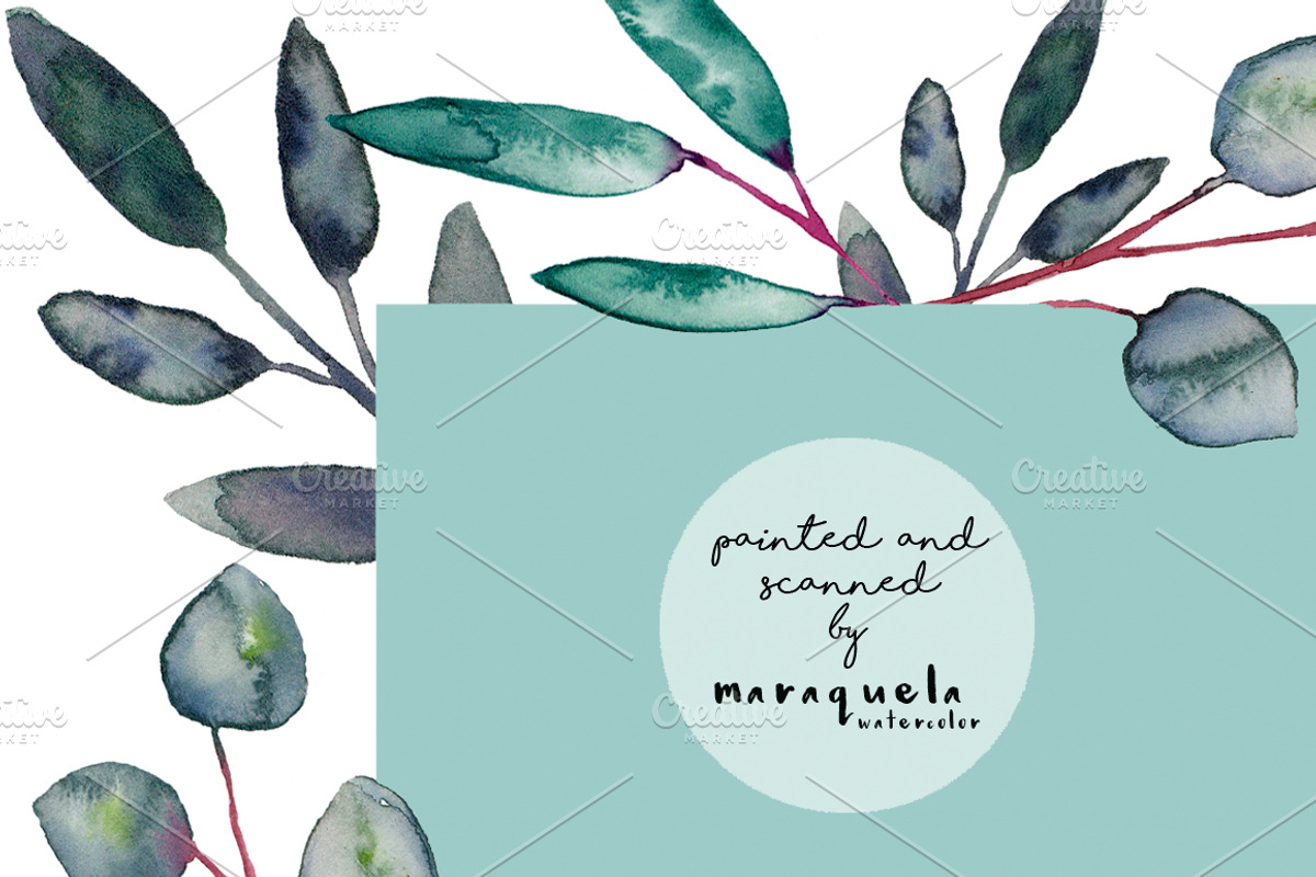 Embellished Frames: flowers & leaves, a Decorative Illustration by MaraquelaStudio (Photo 8 of 8)