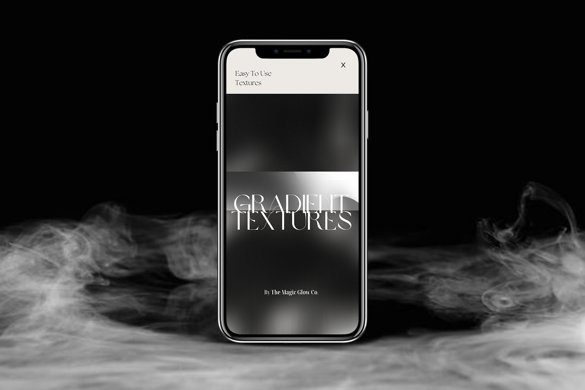 MONO Grainy Gradient Blur Background, a Background Graphic by The Magic Glow Co. (Photo 2 of 8)