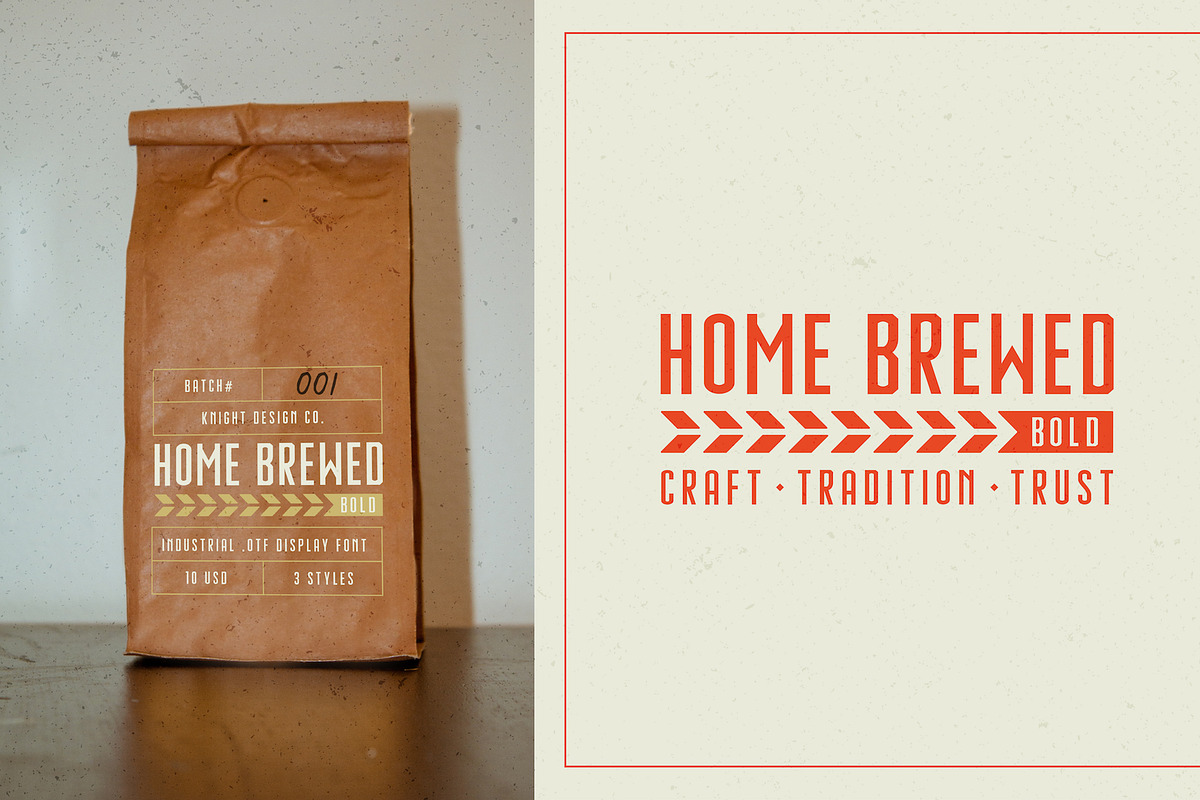 Home Brewed Bold - Industrial Font preview 4
