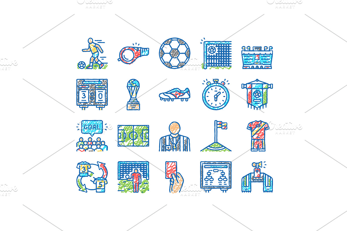 Soccer Team Sport Game On Stadium, an Object Illustration by pikepicture