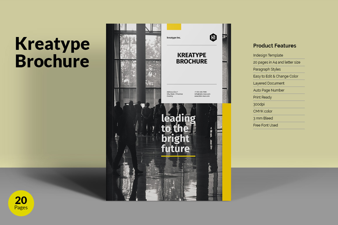 Kreatype Brochure, a Brochure Template by Kreatype Studio