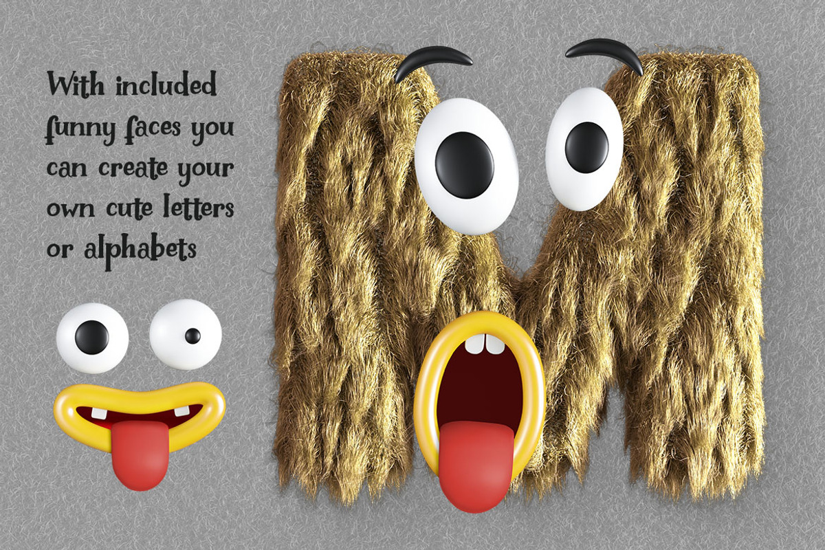 Old Dry Grass or Fur Typo Creator, a Sans Serif Font by TVartworks (Photo 4 of 13)