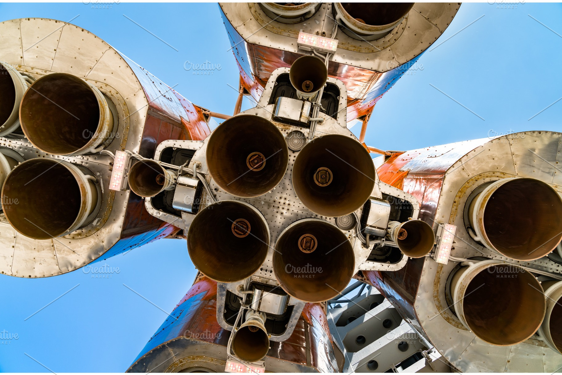 Soyuz carrier rocket in samara featuring rocket, space, and technology, an Industrial Photo by Leonid Andronov
