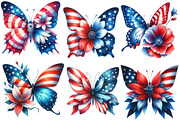 4th of July butterfly Clipart, an Illustration by Designworld (Thumbnail 2 of 6)