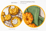 Mini Pumpkin Pies Illustration, a Graphic by GVGraphics (Thumbnail 7 of 9)