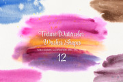 Texture Watercolor Washes Shapes Set, a Texture Illustration by YarovaArt (Thumbnail 1 of 11)