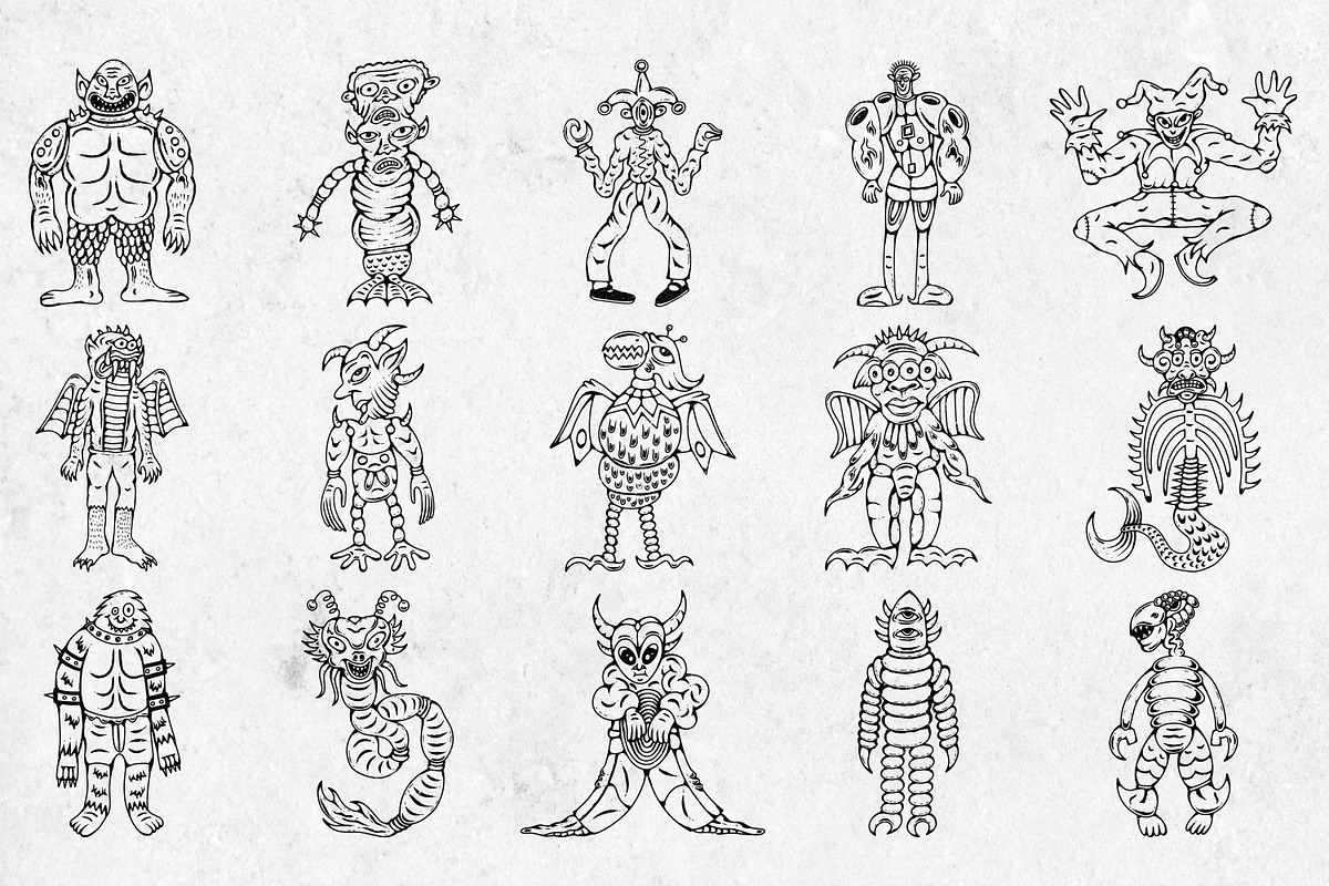 Medieval Monsters Vol 1, a Decorative Illustration by Tekuni (Photo 7 of 14)