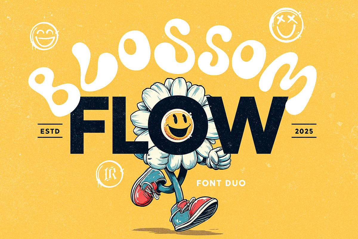 Blossom Flow - Font Duo, a Sans Serif Font by Ivan Rosenberg (Photo 1 of 15)