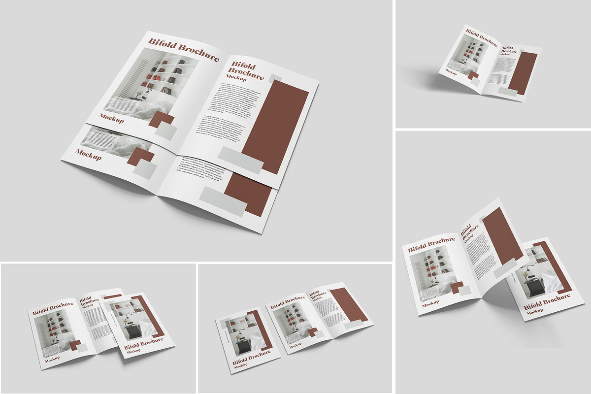 Professional Bifold Brochure Mockup, an Advertising Mockup by Indah (Photo 1 of 6)