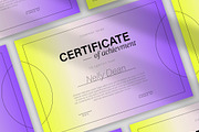 Yellow and Purple Gradient Certifica, a Templates & Theme by wavebreak (Thumbnail 2 of 2)