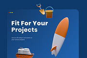 Summer Object 3D Icons, an Object 3D Model by Azam Creative (Thumbnail 4 of 5)